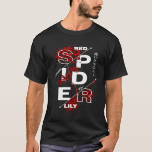 red spider lily in japanese vaporwave retro vibes T-Shirt
