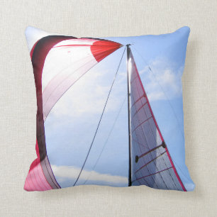 Red Spinnaker With Sun Cushion