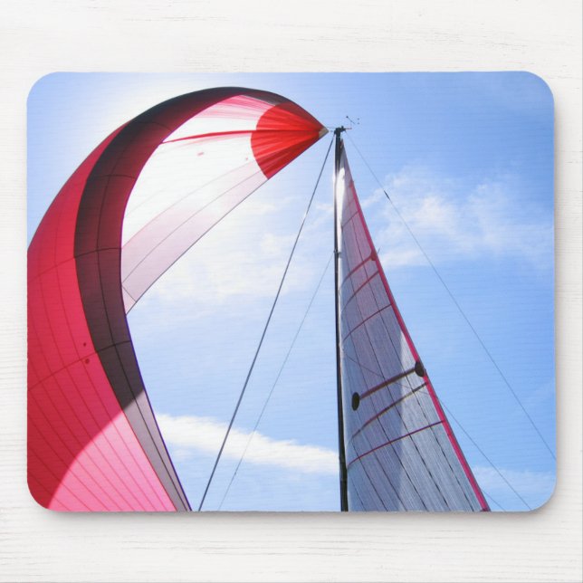 Red Spinnaker With Sun Mouse Mat (Front)