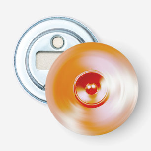 Red spinning music speaker bottle opener