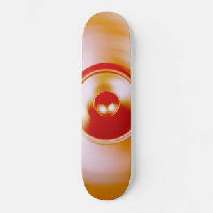 Red spinning music speaker skateboard