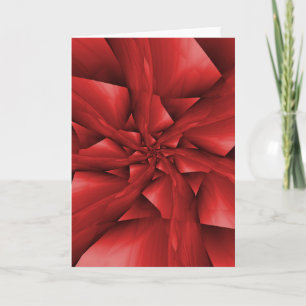 Red Spiral Arms Greeting Card