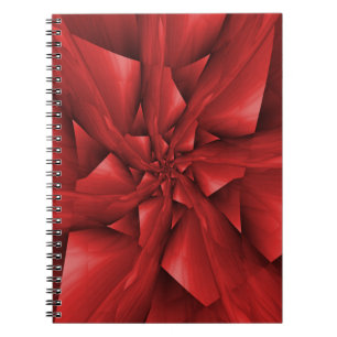 Red Spiral Arms Notebook