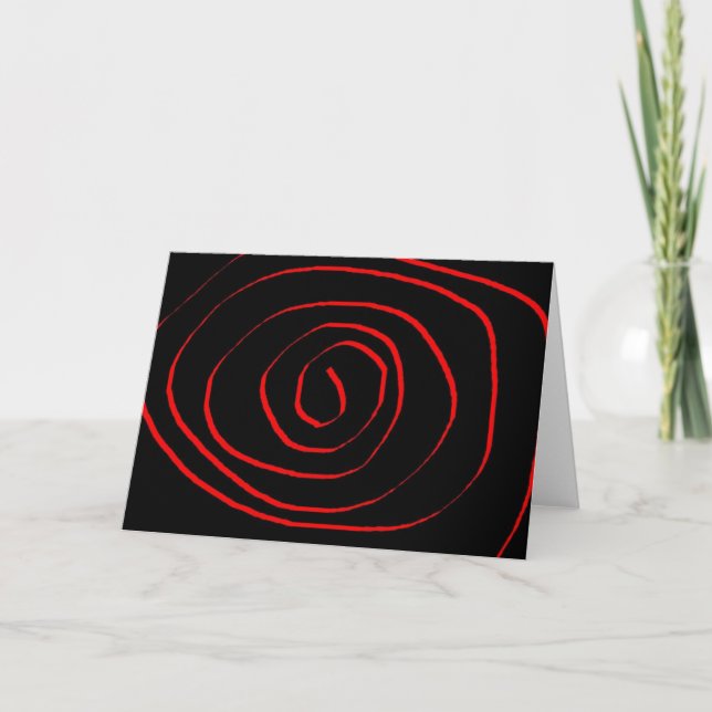 Red Spiral. Card (Front)
