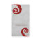 Red spiral distressed handmade business card