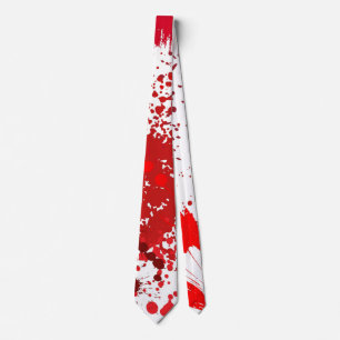 Red Splatter Fun Tie