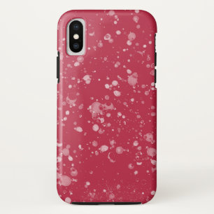 Red Splotchy Chaos iPhone X Case