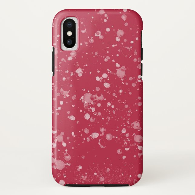 Red Splotchy Chaos Case-Mate iPhone Case (Back)