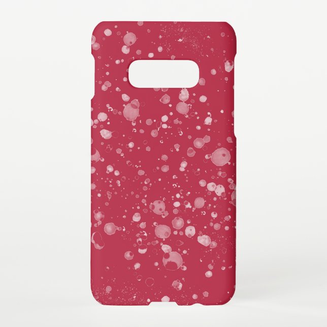 Red Splotchy Chaos Samsung Galaxy Case (Back)