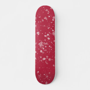 Red Splotchy Chaos Skateboard