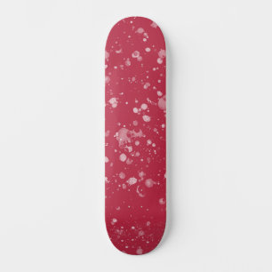 Red Splotchy Chaos Skateboard
