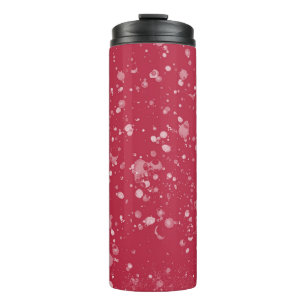Red Splotchy Chaos Thermal Tumbler