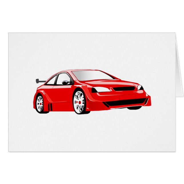 Red Sport Car (Front Horizontal)