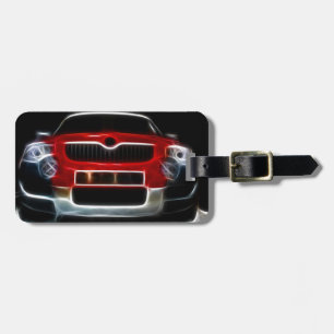 Red Sports Car Luggage Tag