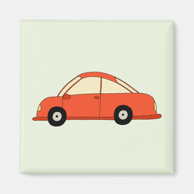 Red sports car magnet (Front)