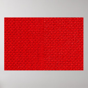 Red sportswear fabric texture closeup photo backgr poster