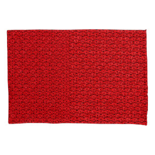 Red sportswear fabric texture, closeup photo. pillowcase