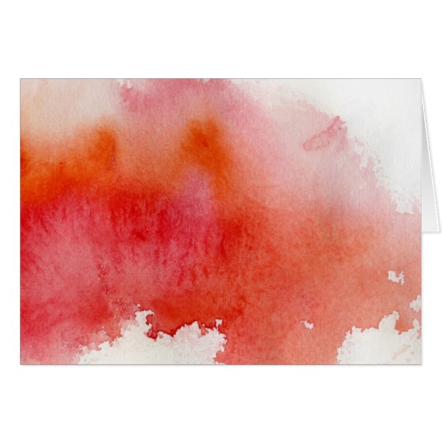 Red spot, watercolor abstract hand painted (Front Horizontal)