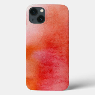 Red spot, watercolor abstract hand painted iPhone 13 case