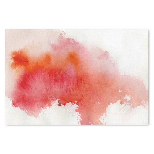 Image of Red spot, watercolor abstract hand painted Tissue Paper