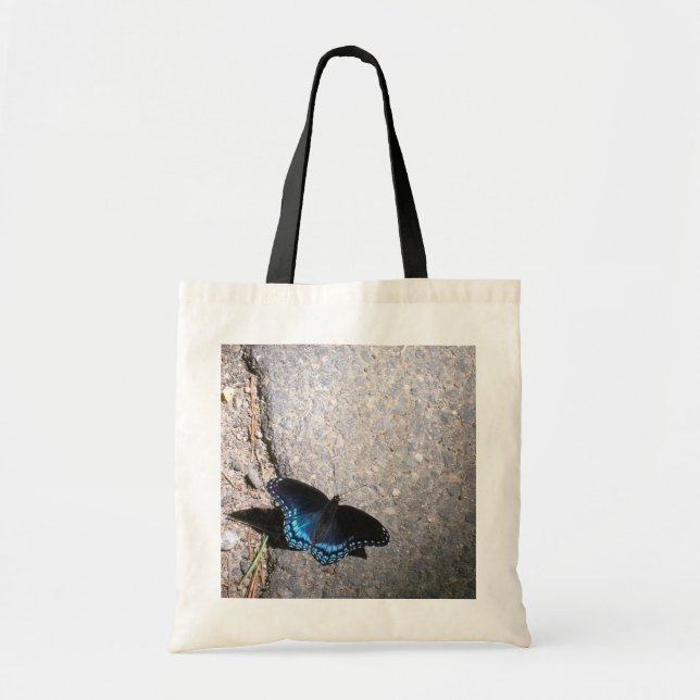 Red Spotted Admiral Butterfly Tote Bag (Front)