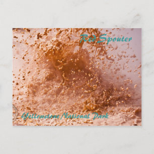 Red Spouter Mud Pot at Yellowstone National Park Postcard