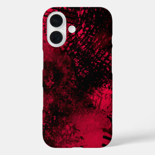 Red Spray Paint Effect iPhone 16 Case