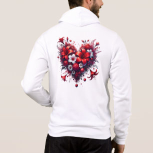 Red Spring Flowers Heart-53476 Hoodie