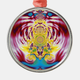 Red Spring Metal Tree Decoration