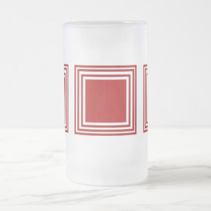RED SQUARE GLASS MUG