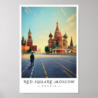 Red Square Moscow Russia Wall Art, Cityscape Poster