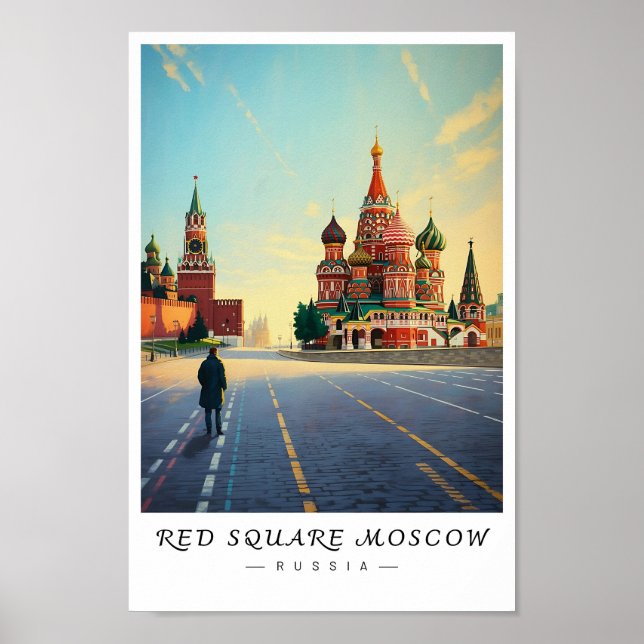 Red Square Moscow Russia Wall Art, Cityscape  Poster (Front)