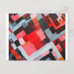 Red Square Residential District( expressionism) Postcard
