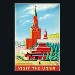 RED SQUARE RUSSIA VINATGE TRAVEL POSTER<br><div class="desc">A reproduction print of a 1930s Art Deco poster promoting tourism to USSR. Digitally refurbished to bring out the original colours,  even better and fix as many imperfections as possible.</div>