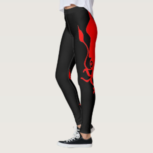 Red Squid Leggings
