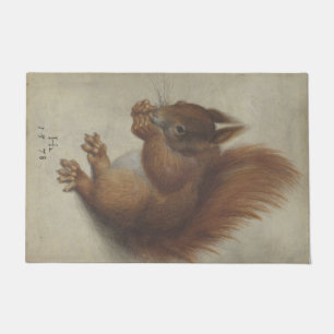Red Squirrel (by Hans Hoffmann) Doormat