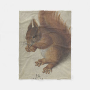 Red Squirrel (by Hans Hoffmann) Fleece Blanket