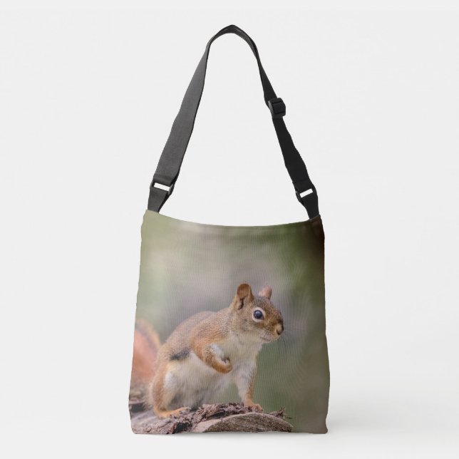 Red Squirrel Crossbody Bag (Front)