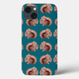 Red Squirrel Frenzy iPad Case