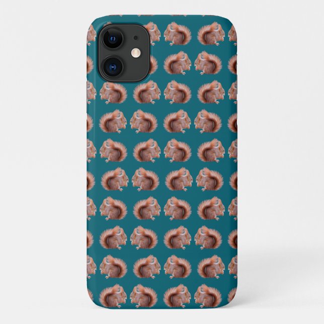 Red Squirrel Frenzy iPhone 11Case Case-Mate iPhone Case (Back)