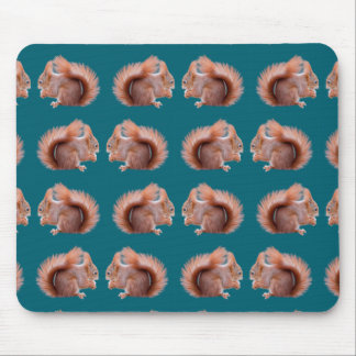 Red Squirrel Frenzy Mousemat