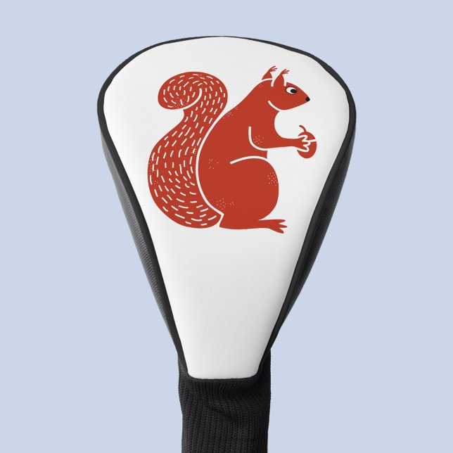 Red Squirrel Golf Head Cover (Red squirrel golf head cover)
