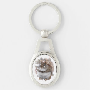 Red Squirrel Key Ring