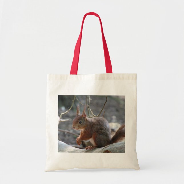 Red Squirrel Tote Bag (Front)