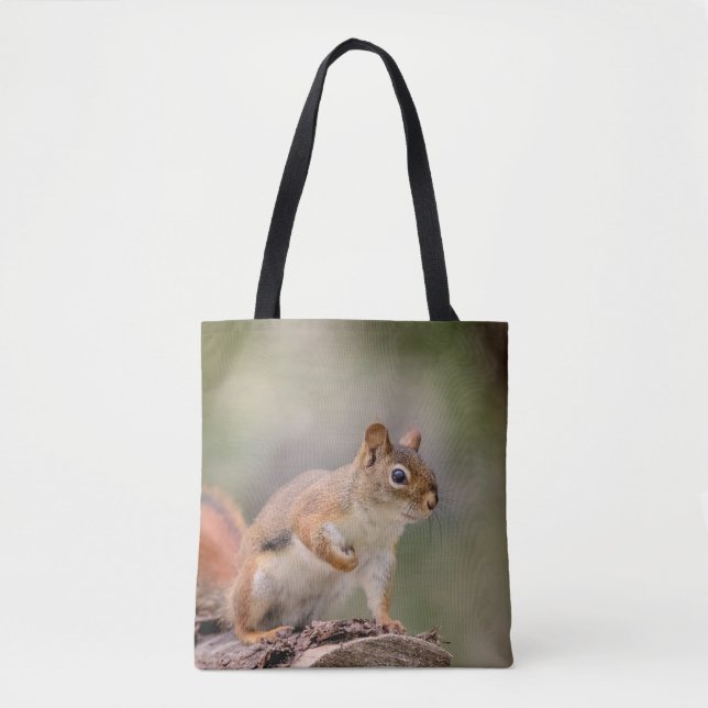 Red Squirrel Tote Bag (Front)