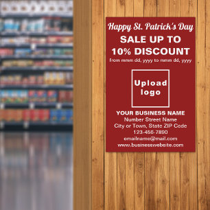 Red St. Patrick's Day Business Sale Poster