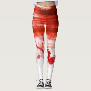 Red Stained Halloween Leggings