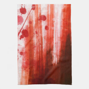 Red Stained Halloween Tea Towel