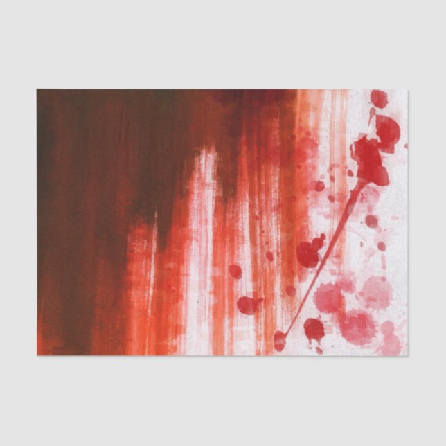 Red Stained Halloween Tissue Paper (Front)