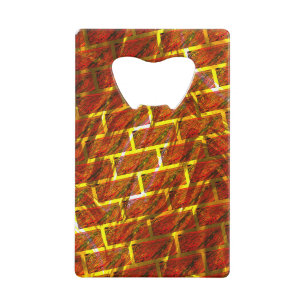Red stained, scratched, gold grid or brick effect?